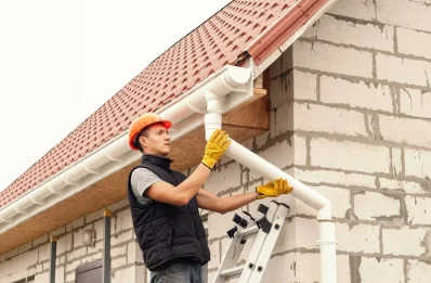 Pose et remplacement de gouttières à Vescemont